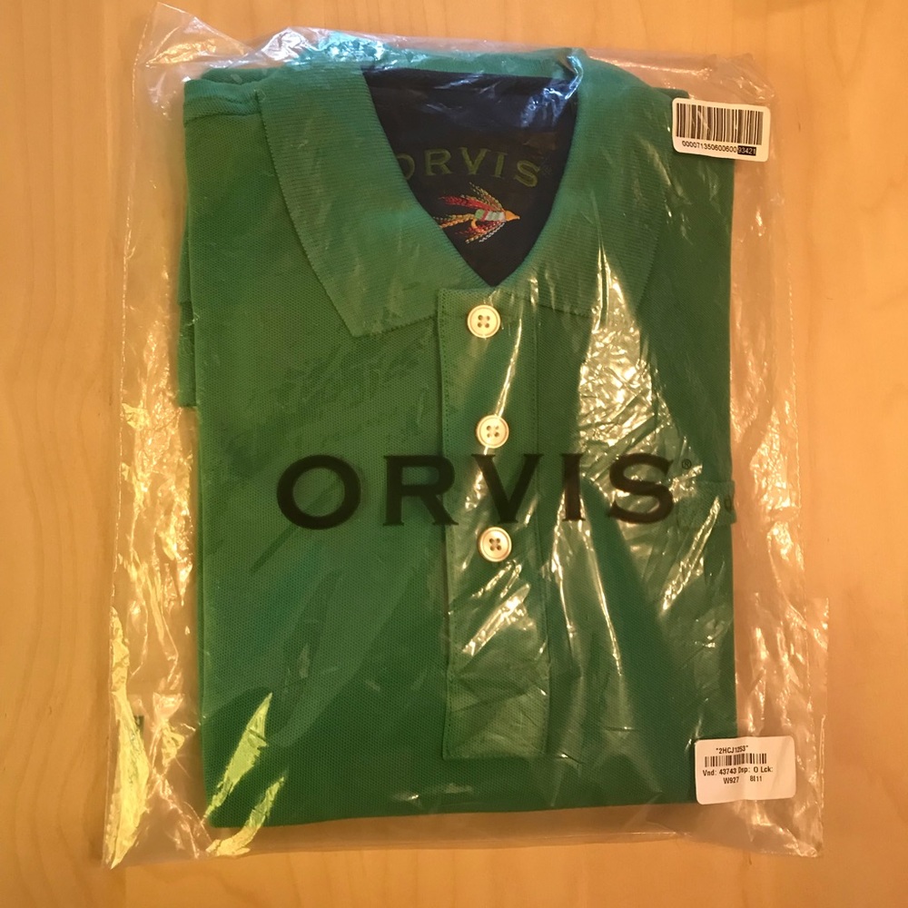 Orvis signature polo.